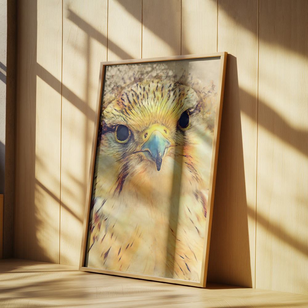 Animal Falcon Watercolor Animal Art | Poster