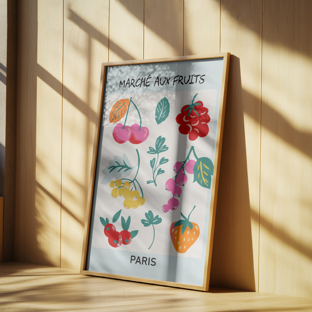 Fruit Market Paris | Poster