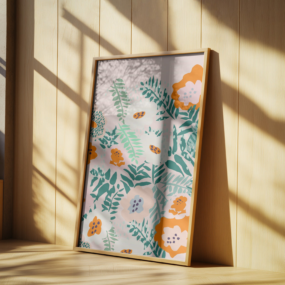 Botanical dopamine flowers | Poster