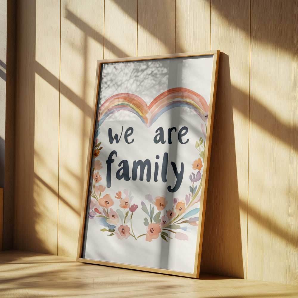 Somos familia (floral no 02) | Posters - Impresiones de Arte