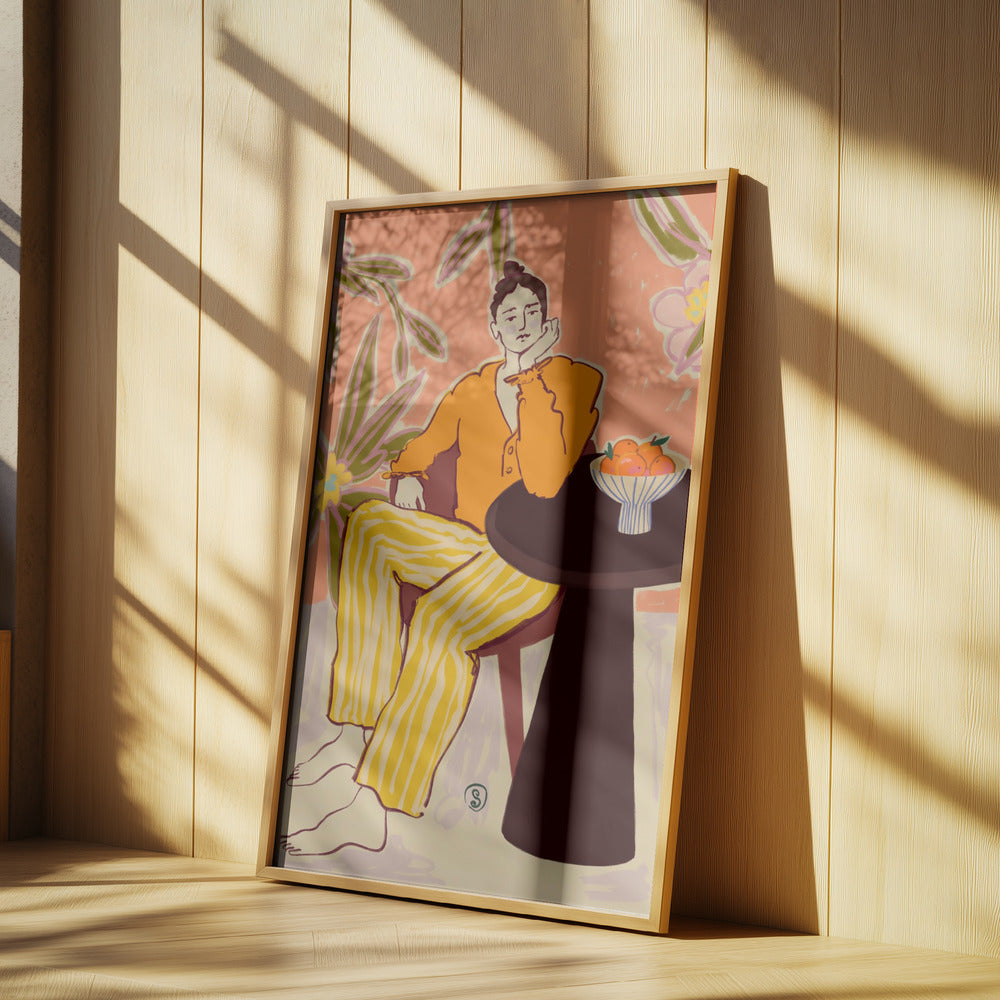 Woman With Oranges | Poster