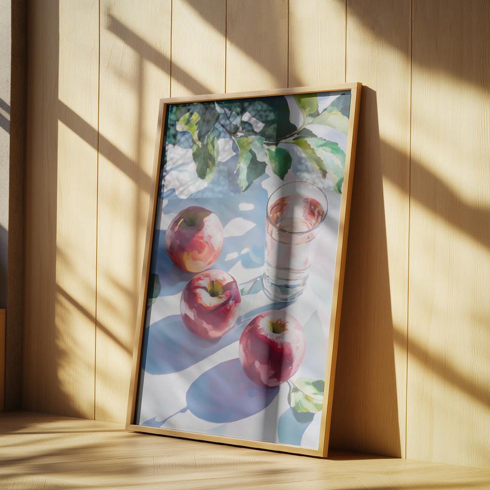 Äpplen och reflektioner | Poster