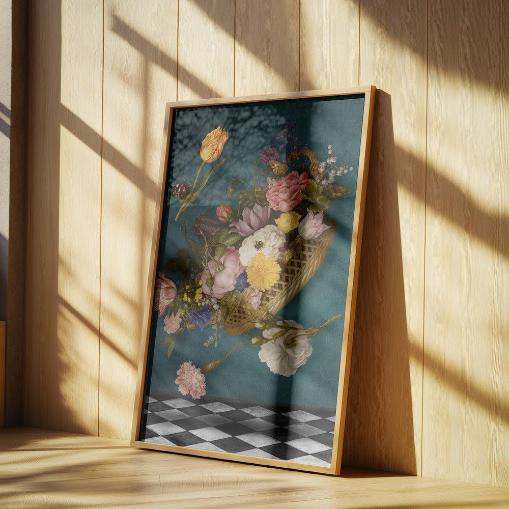 Floating Floral Basket | Poster