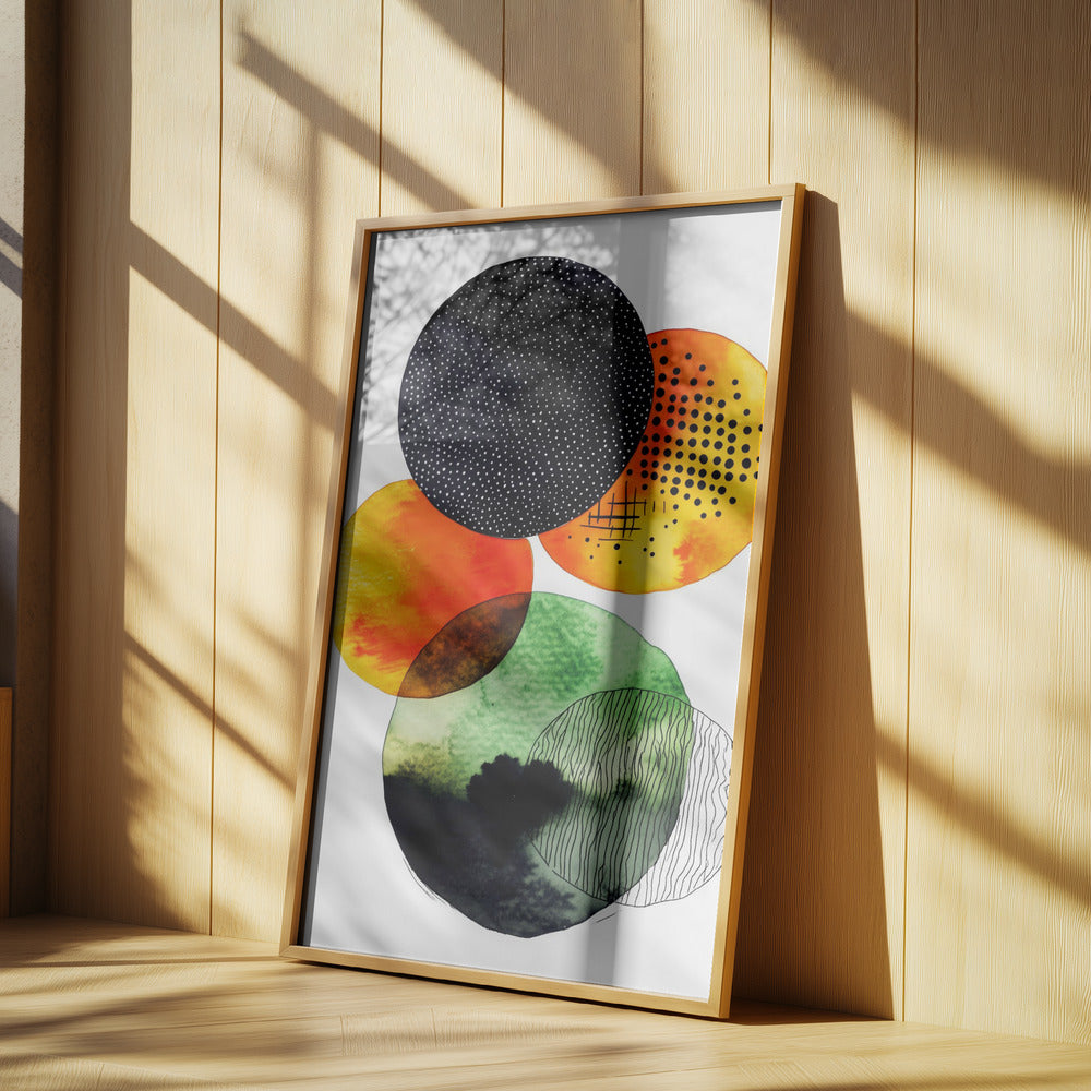 Composition with Overlapping Circles | Poster