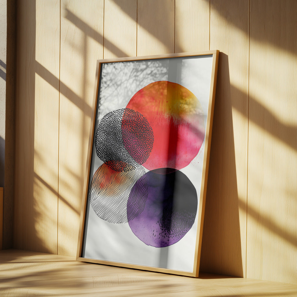 Composition with Overlapping Circles | Poster