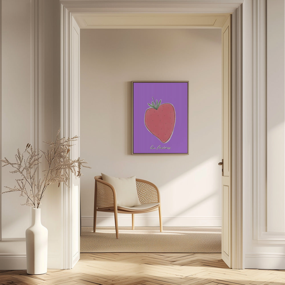 Stylized Strawberry Delight | Poster