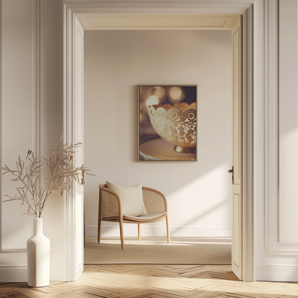 Golden Lace Glow | Poster