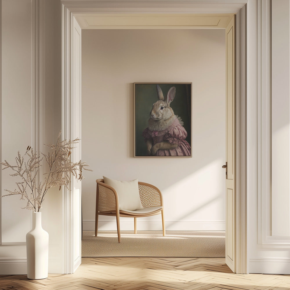 Regal Rabbit Lady | Poster
