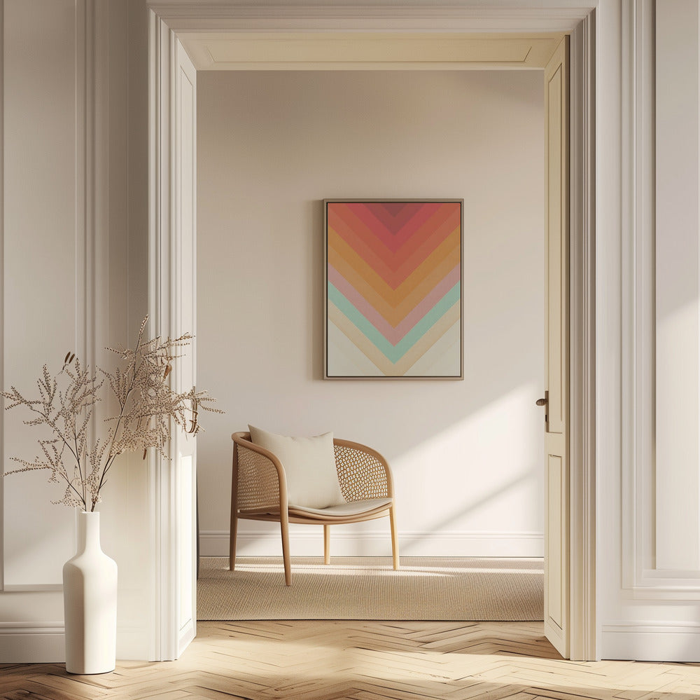Rainbow Chevrons | Poster