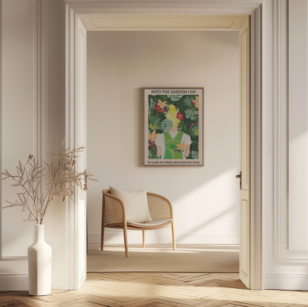 En el jardín (rubia) | Posters - Impresiones de Arte