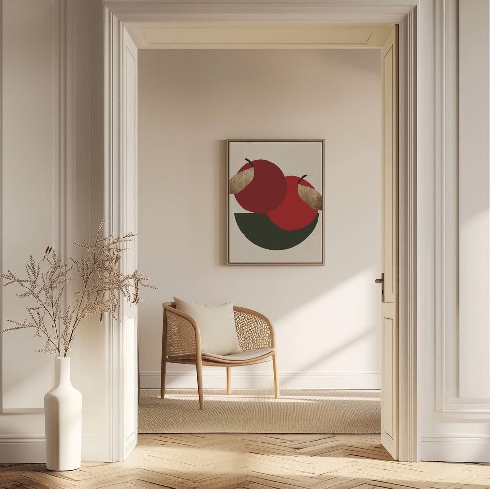 Dos manzanas rojas | Posters - Impresiones de Arte
