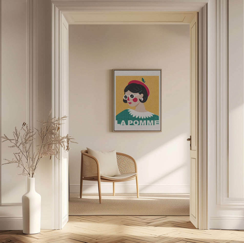 Das französische Modeporträt von Apple | Poster - Kunstdruck