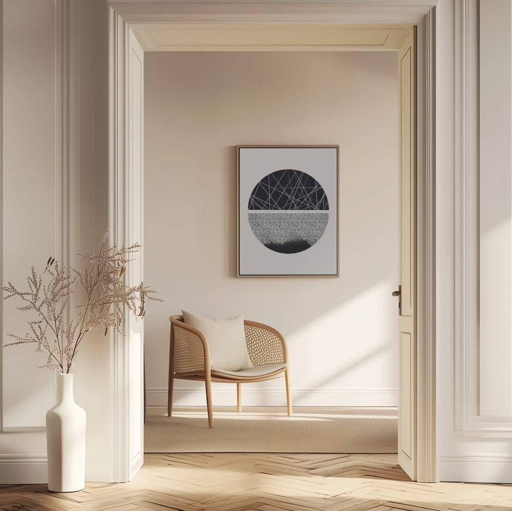 Black and White Sphere | Poster