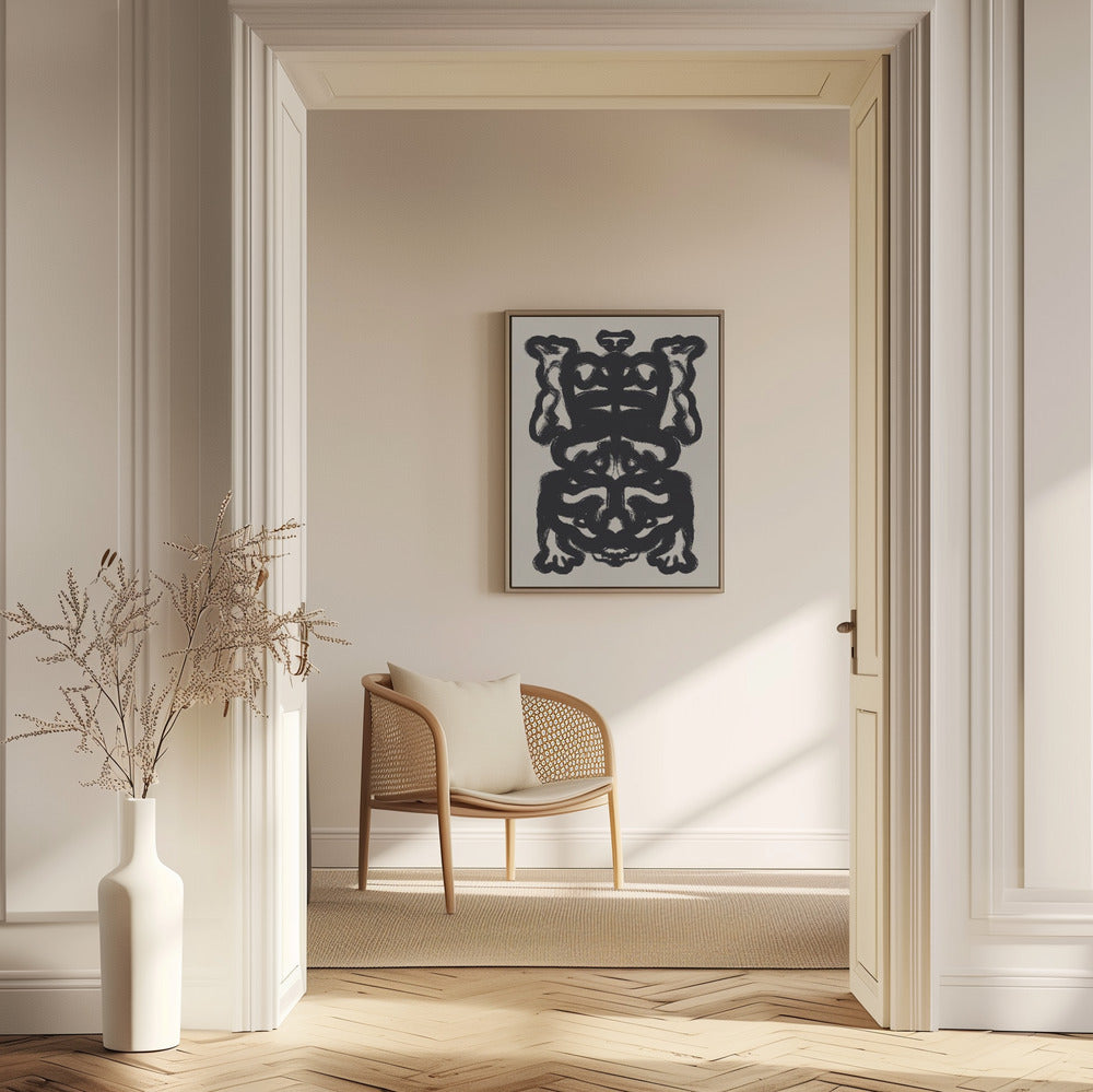 Symmetrical Black Pattern | Poster