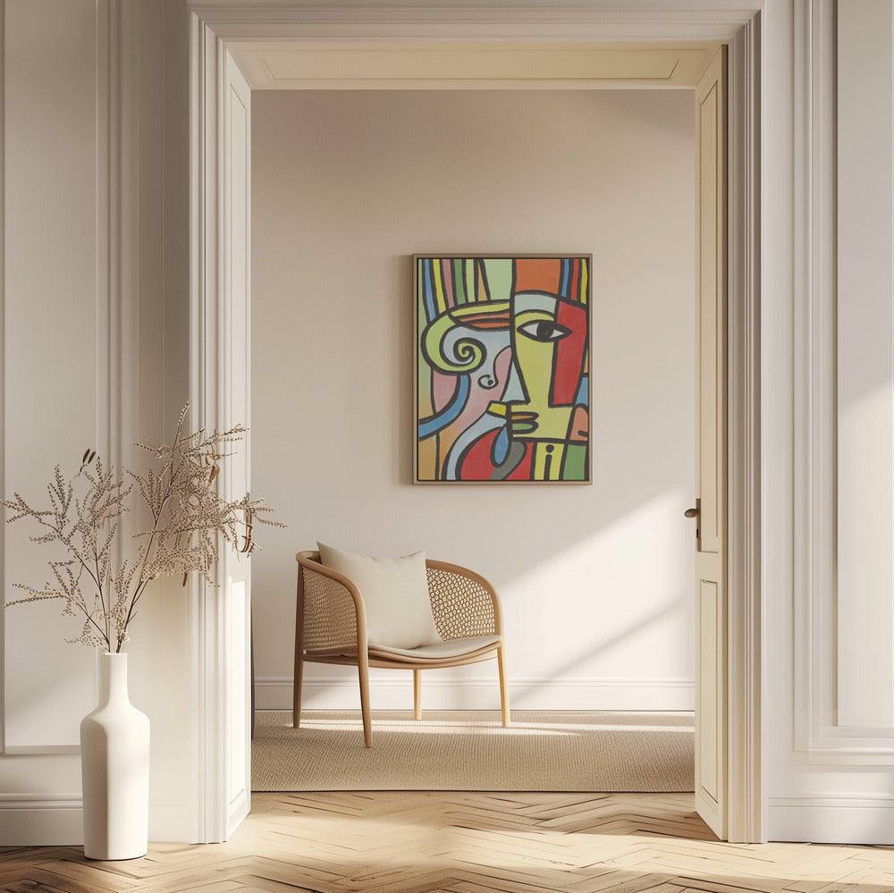 Colorful Geometric Shapes And Bold Lines | Poster