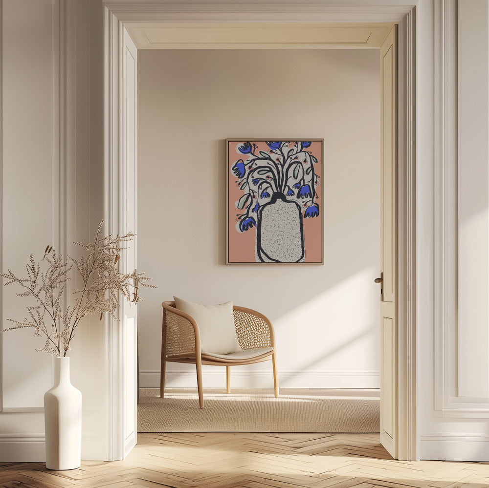 Härlig blombukett (persika) | Poster