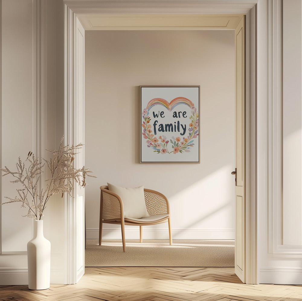 Somos familia (floral no 02) | Posters - Impresiones de Arte