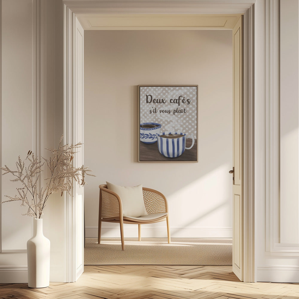 Zwei Kaffee bitte | Poster