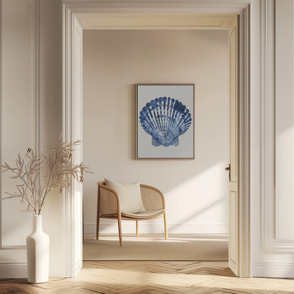 Indigo Seashell | Poster