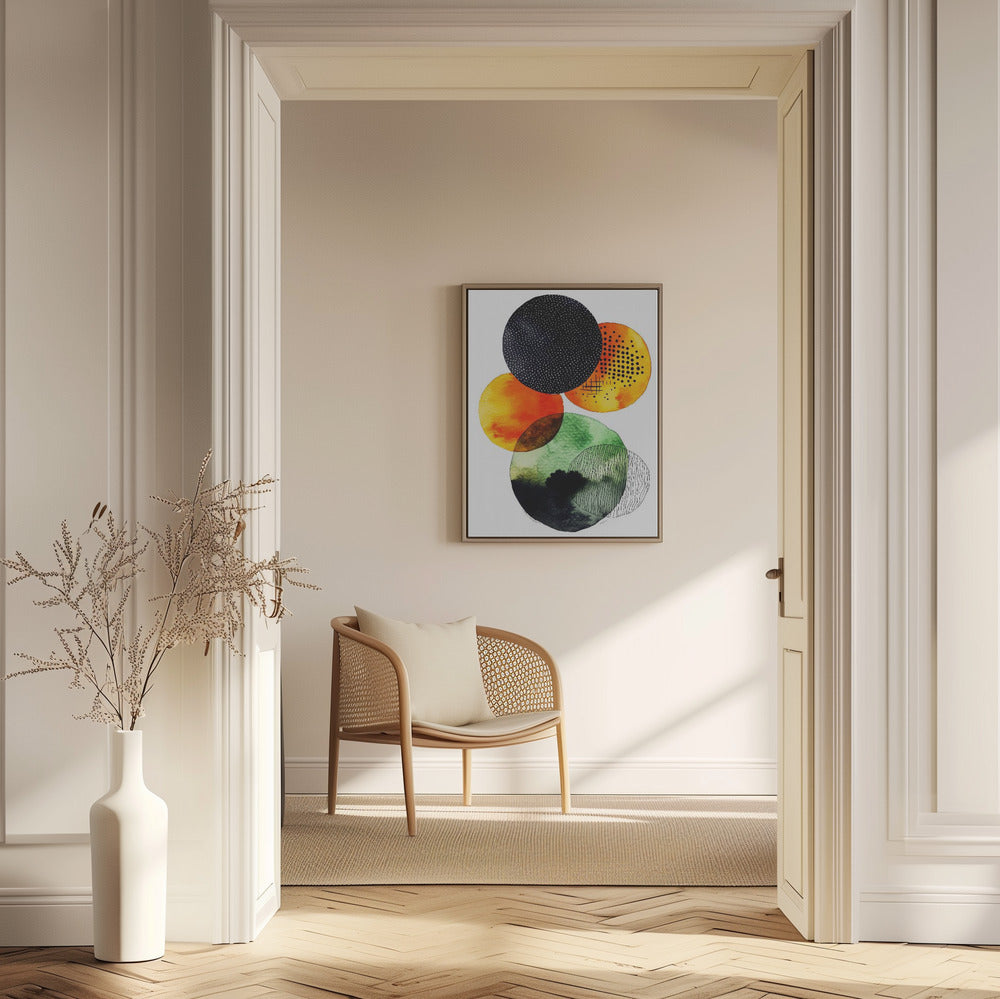 Composition with Overlapping Circles | Poster