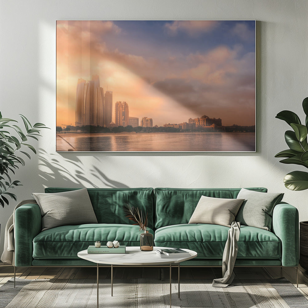 Etihad Towers & Emirates Palace, Abu Dhabi, UAE | Canvas