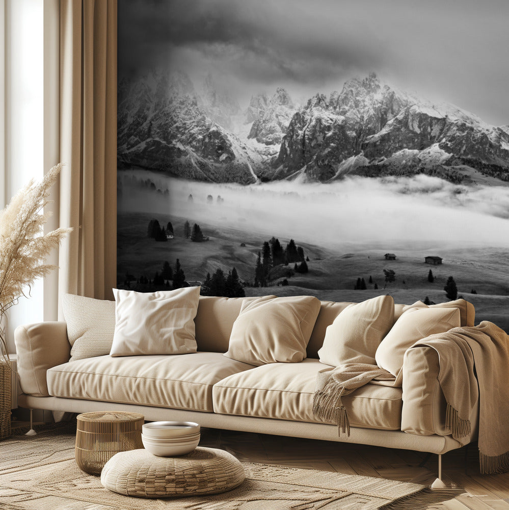 Dolomites brumeuses | Papier Peint Photo