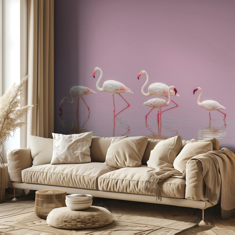 Flamingoer | Fototapet