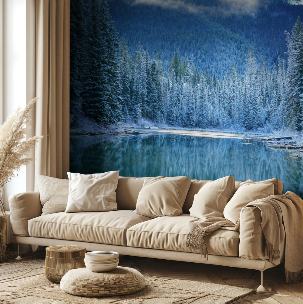 Tierra maravillosa de invierno | Papel Pintado Fotográfico