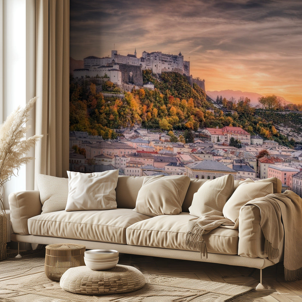 Salzburg in Fall Colors | Wallpaper