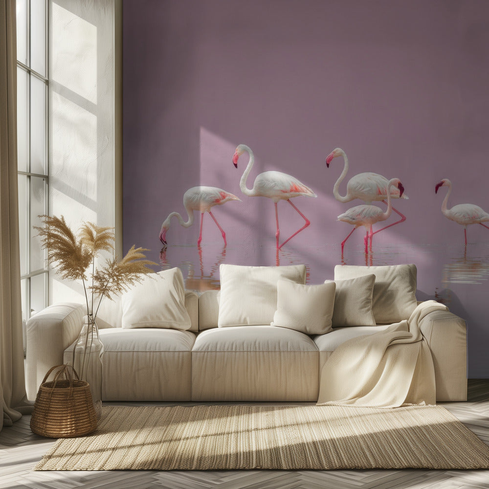 Flamingoer | Fototapet