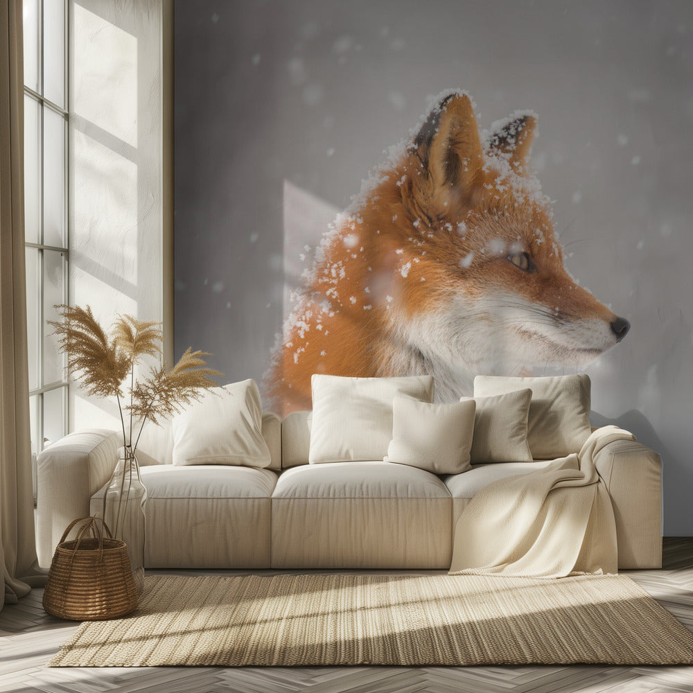 La neve cade… | Carta da Parati Fotografica