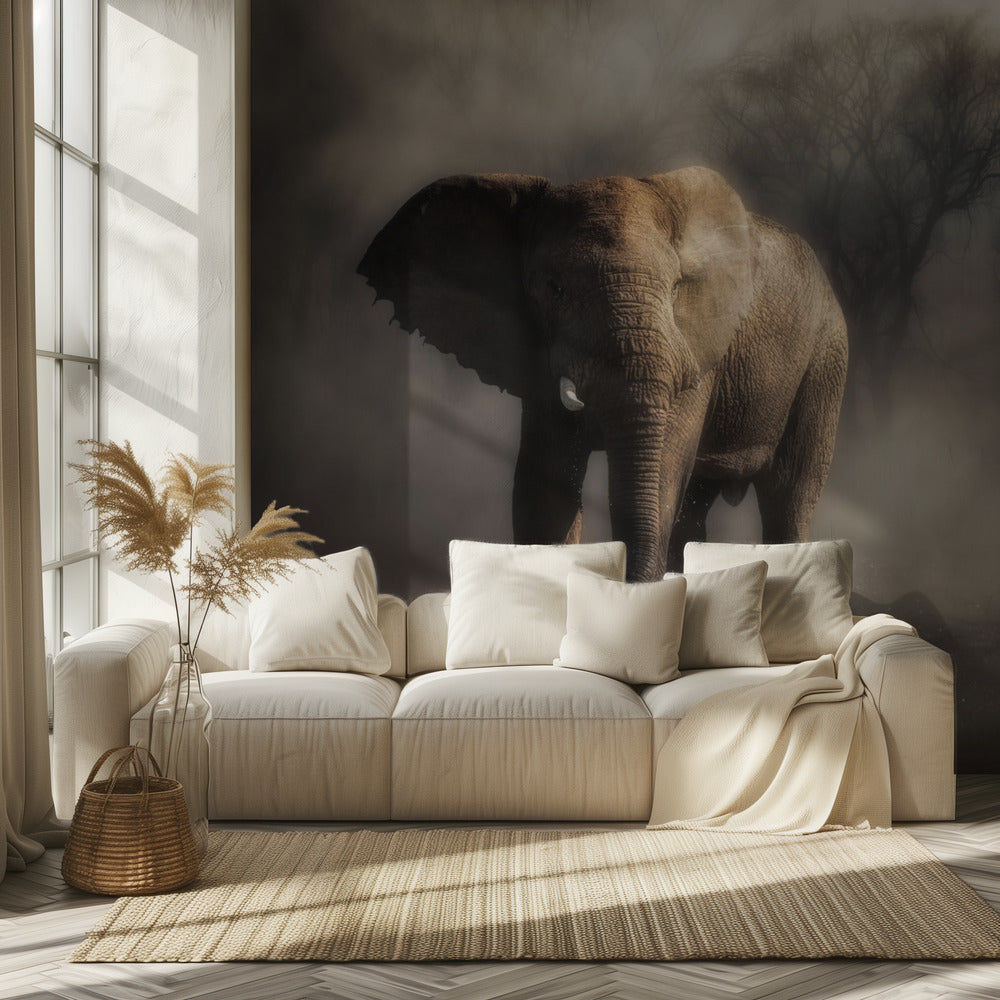 „… Elefant trinkt Wasser …“ | Fototapeten