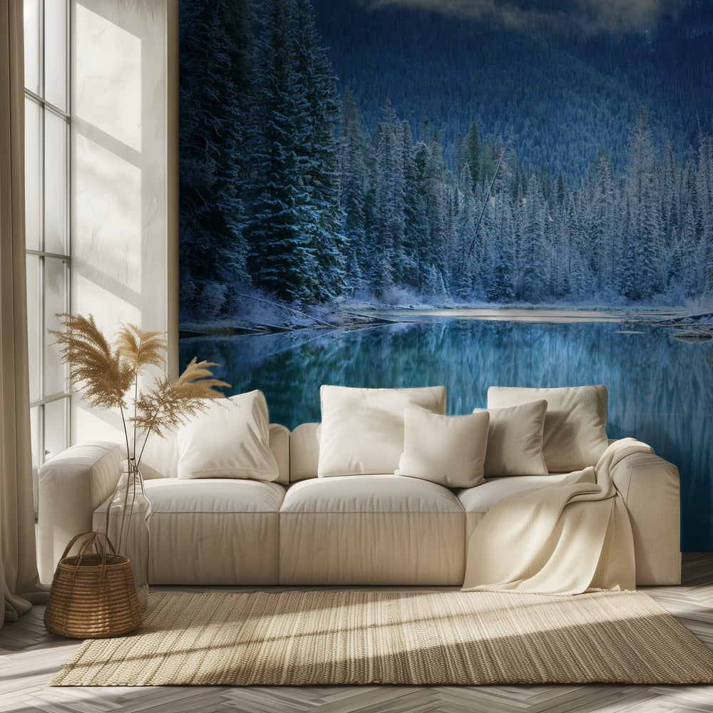 Tierra maravillosa de invierno | Papel Pintado Fotográfico