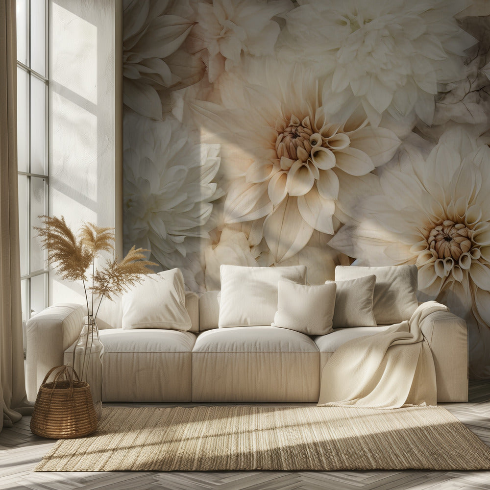 Fa Vintage Blommor 84 | Fototapet