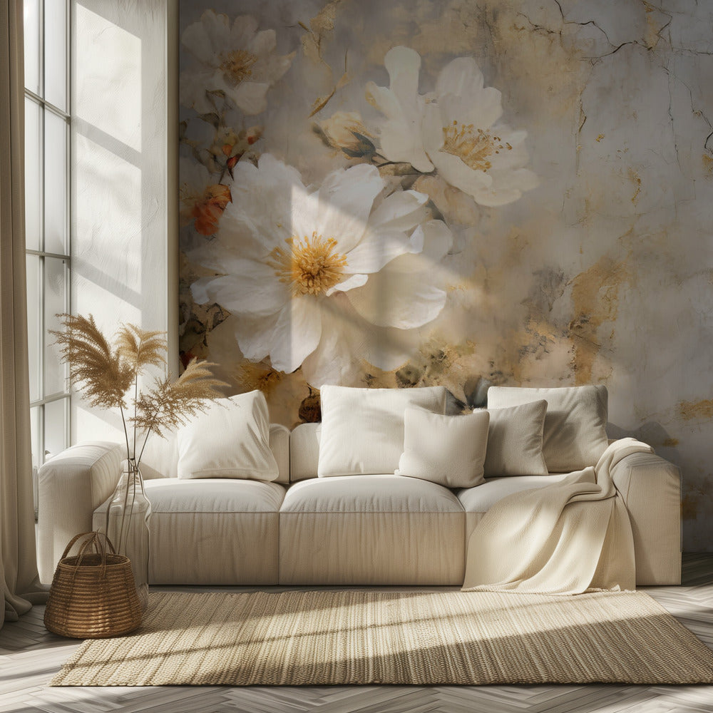 Fa Vintage Blomster 73 | Fototapeter