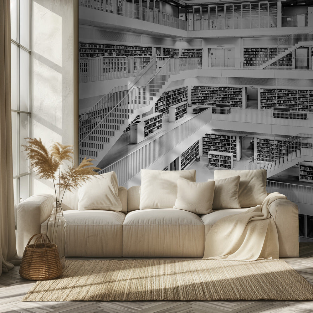 Library Stuttgart | Wallpaper