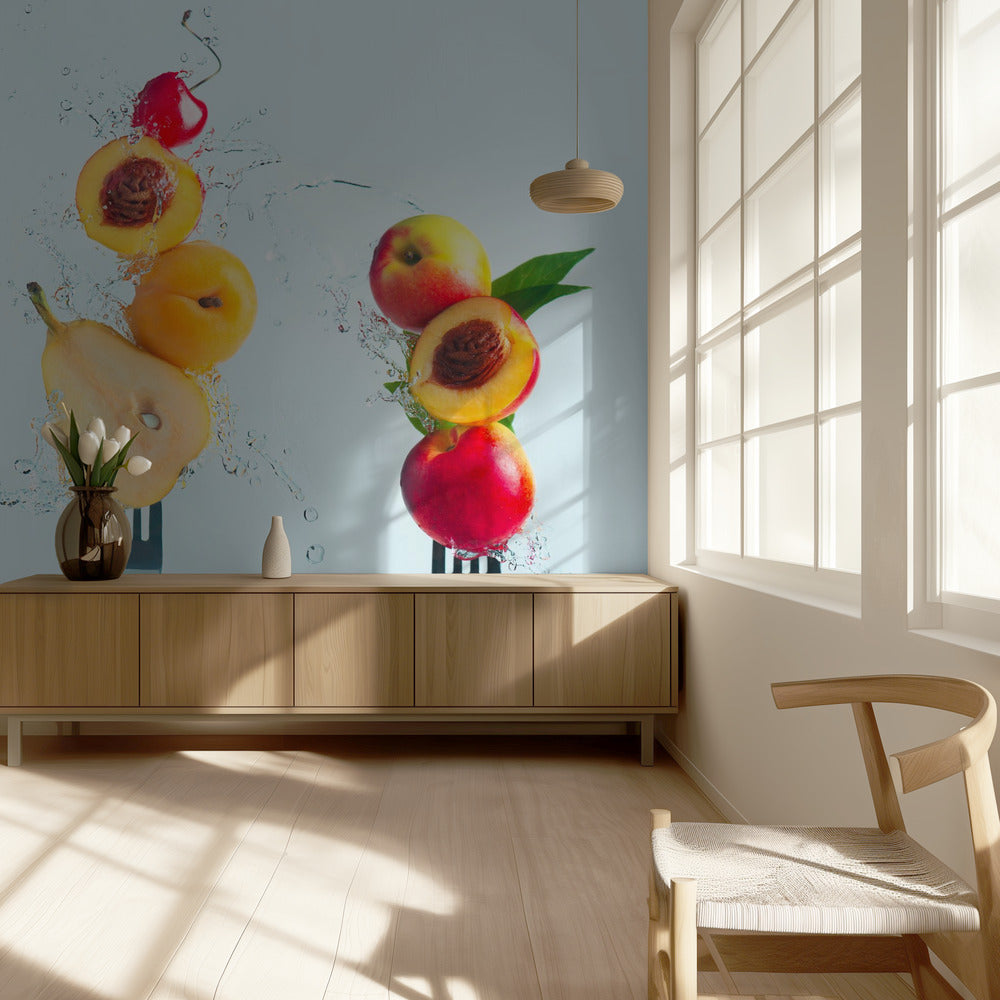 Preparando ensalada de frutas | Papel Pintado Fotográfico