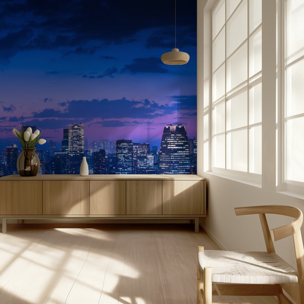 Nocny widok Tokio | Fototapeta
