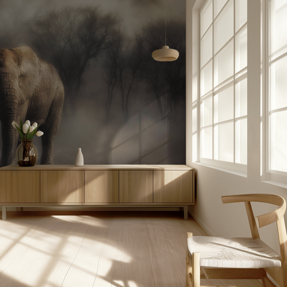 „… Elefant trinkt Wasser …“ | Fototapeten