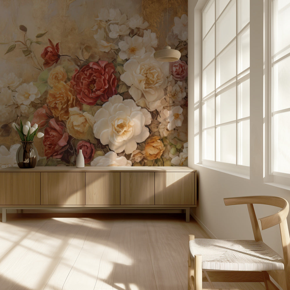 Fa Vintage Blomster 77 | Fototapeter