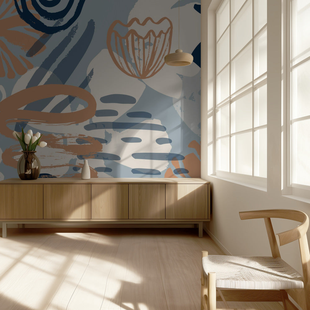 Scandia Herb_Blue | Fototapeter