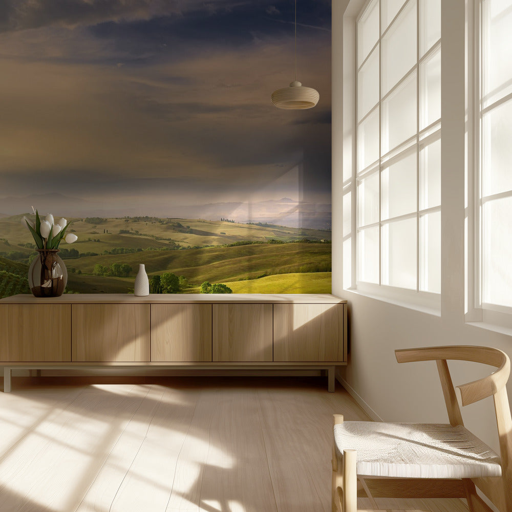 El amanecer de Podere Belvedere | Papel Pintado Fotográfico