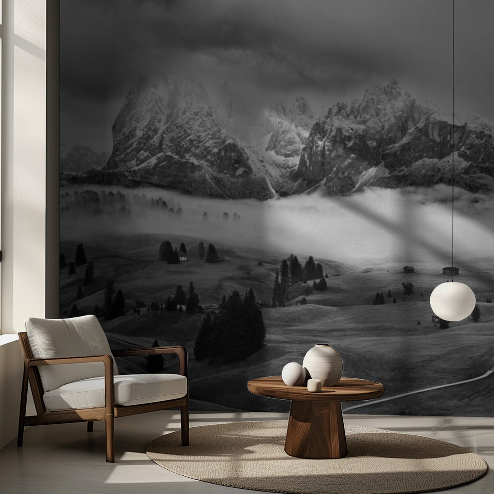 Dolomites brumeuses | Papier Peint Photo