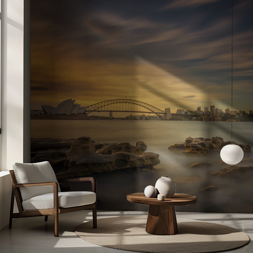 Tramonto all'Opera House di Sydney | Carta da Parati Fotografica