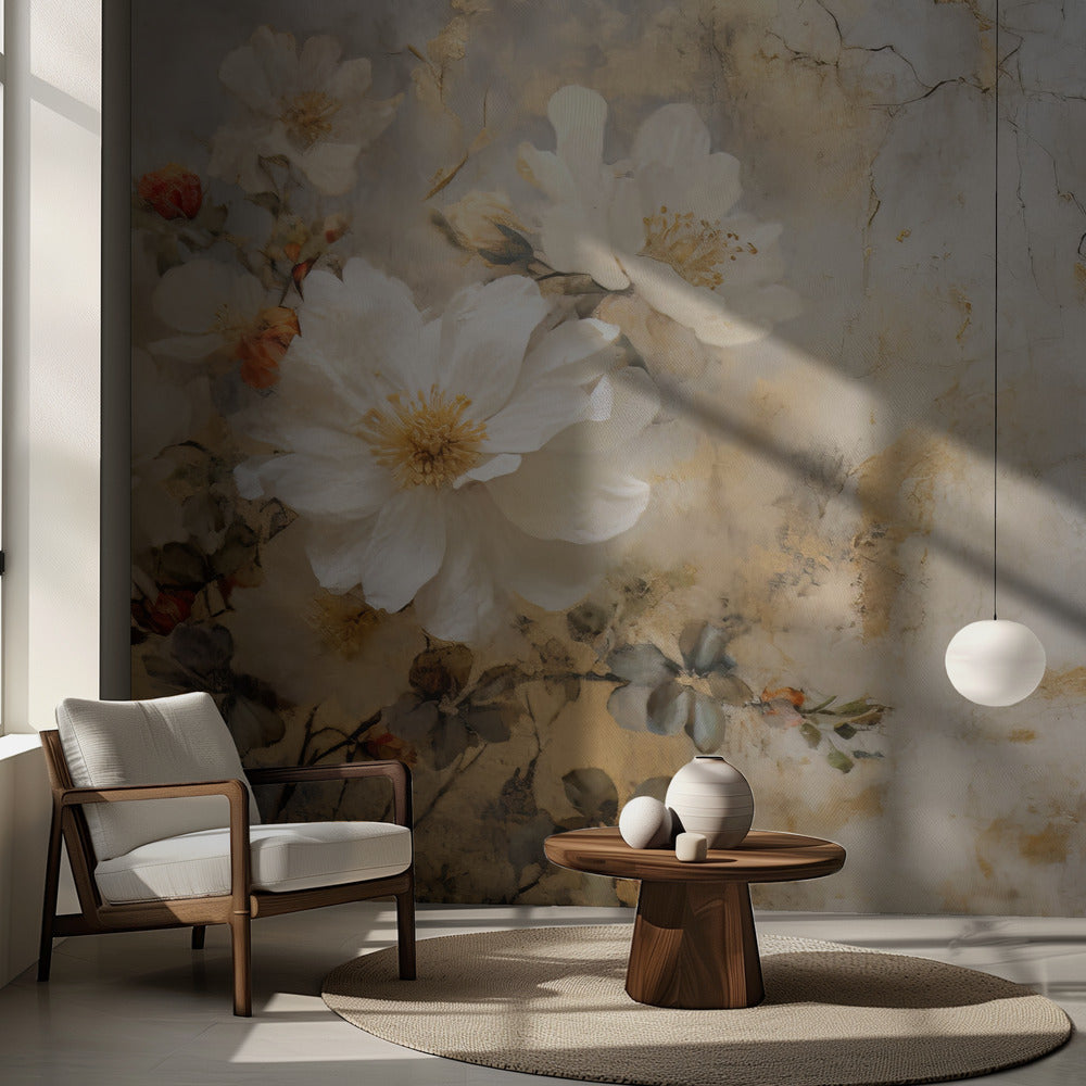 Fa Vintage Blomster 73 | Fototapeter