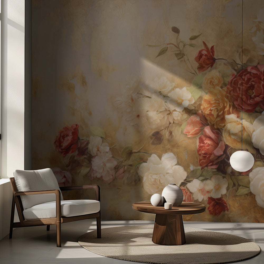 Fa Vintage Blomster 77 | Fototapeter