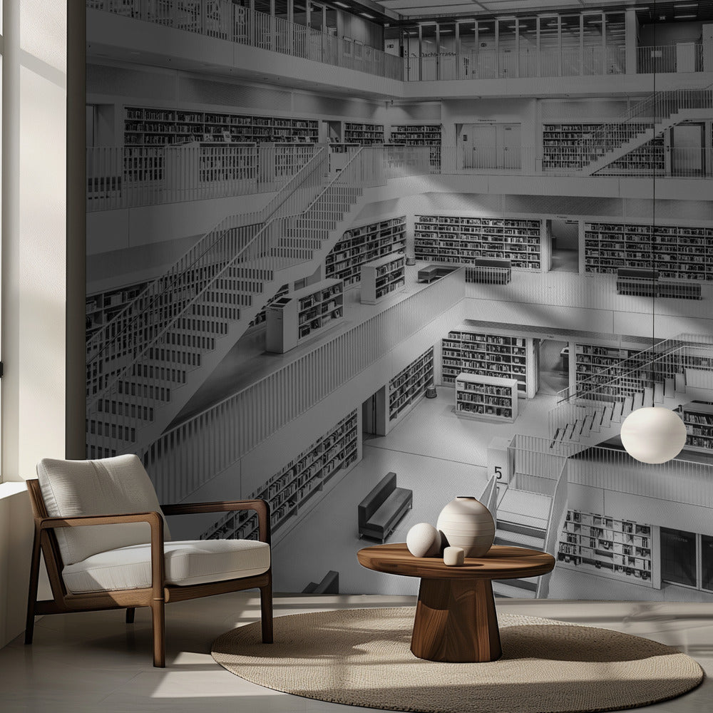 Library Stuttgart | Wallpaper
