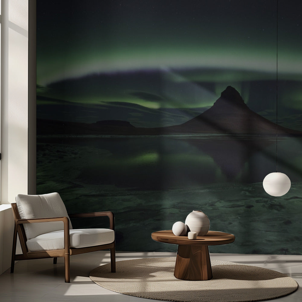 Aurore de Kirkjufell | Papier Peint Photo