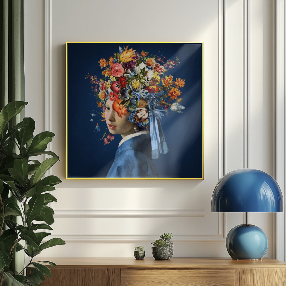 Girl With a Pearl Earring - so Pretty In Blue Edition | Poster