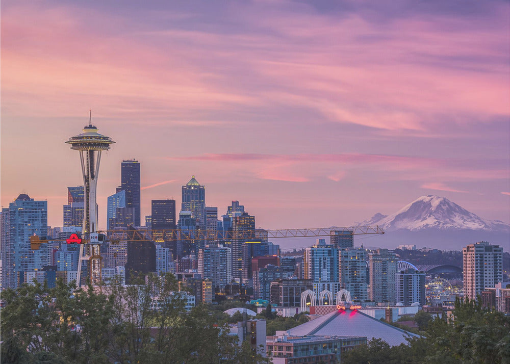 Buongiorno, Seattle! | Carta da Parati Fotografica